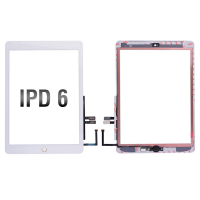  Touch Screen Digitizer With Home Button and Home Button Flex Cable for iPad 6(2018) A1893 A1954(High Quality) - Gold