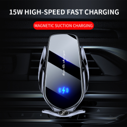  15W Vehicle Intelligent Wireless Fast Charging - Silver