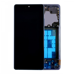  OLED Screen Digitizer Assembly With Frame for Samsung Galaxy A71 5G A716 (Aftermarket) - Prism Cube Black