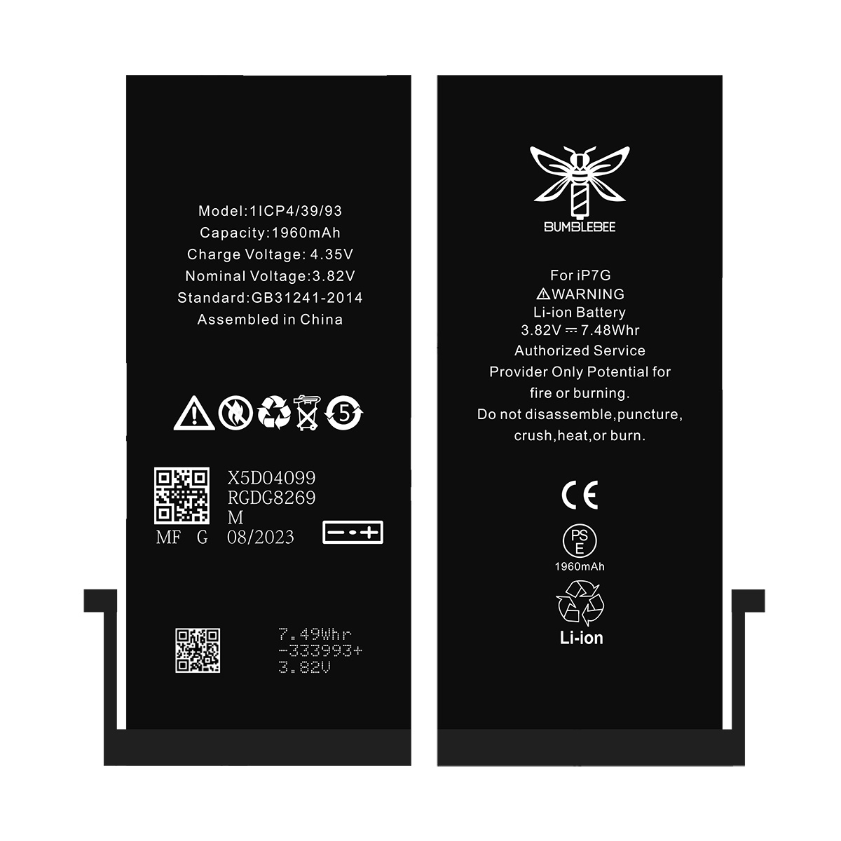 3.82V 1960mAh Battery with Adhesive for iPhone 7