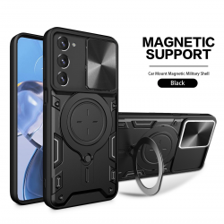  2 in 1 Protect Case with Wireless Charging and Camera Protector for Samsung Galaxy S20 FE 5G- Black