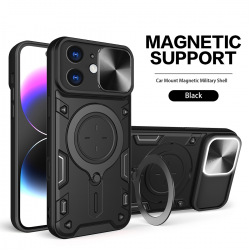  2 in 1 Protect Case with Wireless Charging and Camera Protector for iPhone 11 - Black