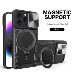  2 in 1 Protect Case with Wireless Charging and Camera Protector for iPhone 11 Pro Max- Black