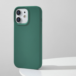  Silicone Case with MagSafe for iPhone 12/ 12 Pro - Dark Green