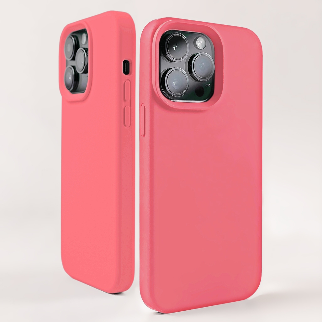 Silicone Case with MagSafe for iPhone 15 Pro Max - Hot Pink