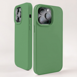  Silicone Case with MagSafe for iPhone 15 Pro Max - Green