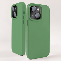  Silicone Case with MagSafe for iPhone 15 - Green