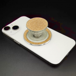  Glitter Magnet Phone Grip & Stand - Gold