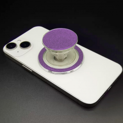  Glitter Magnet Phone Grip & Stand - Purple