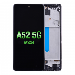  LCD Screen Digitizer Assembly with Frame for Samsung Galaxy A52 4G A525/ A52 5G (2021) A526 (Incell) - Black