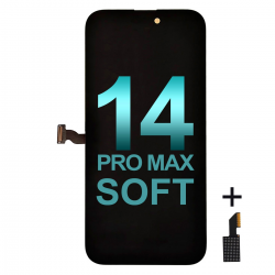  Premium Soft OLED Screen Digitizer Assembly with Portable IC for iPhone 14 Pro Max (120HZ)