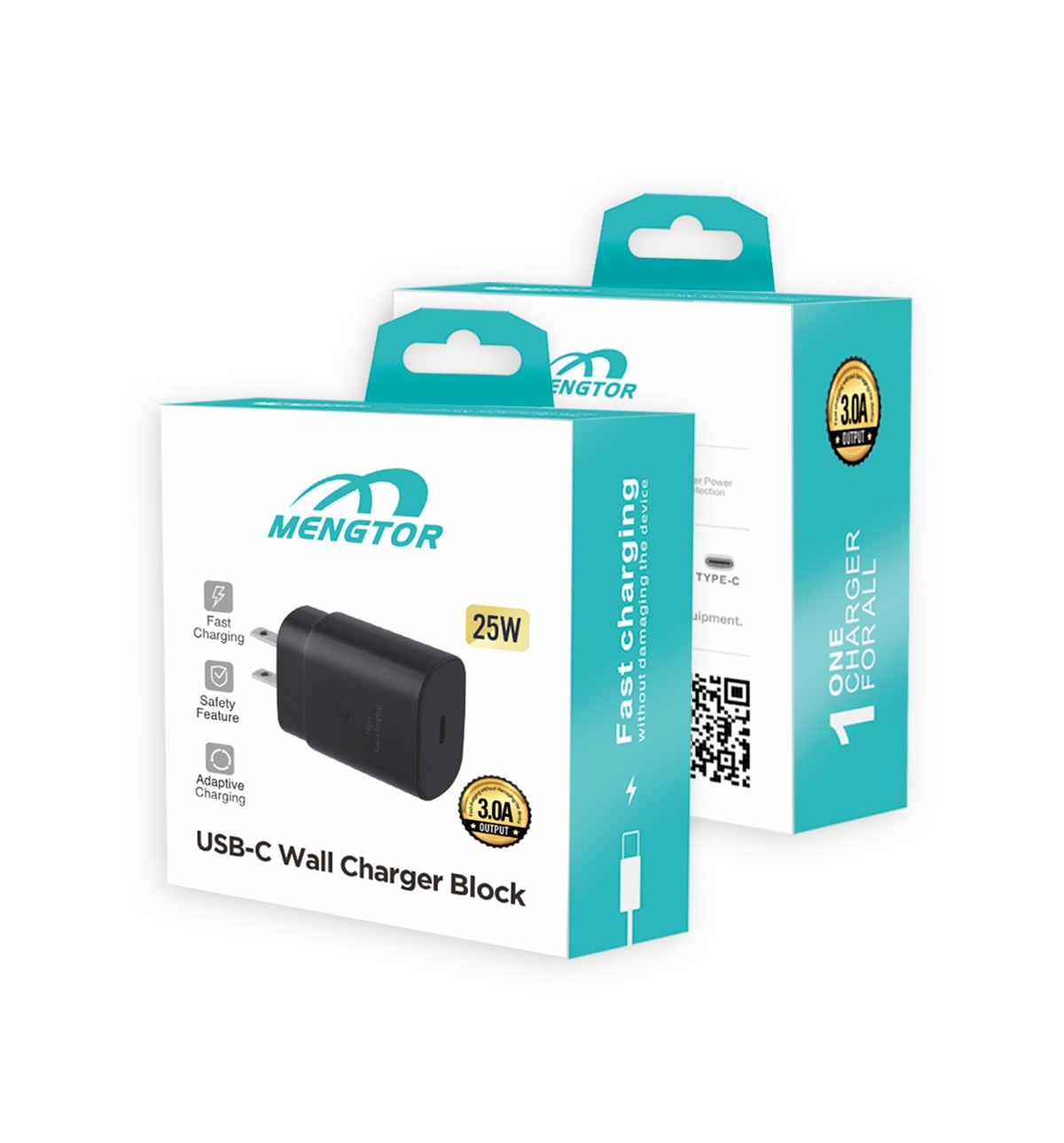 25W USB-C Wall Charger for Samsung - Black