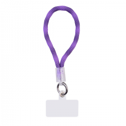  Fashion Mobile Phone Hand Wrist Strap Lanyard - Purple