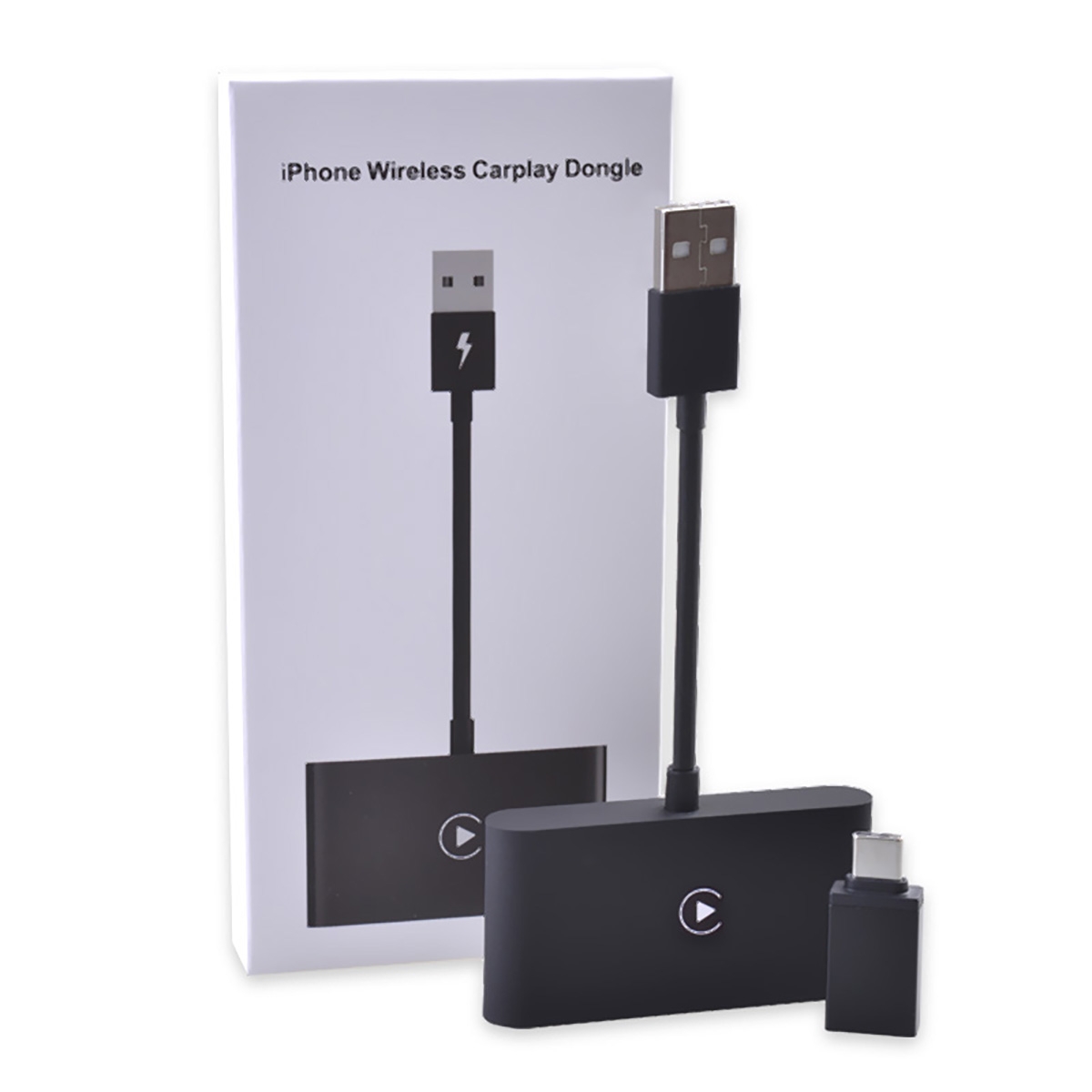 Wireless CarPlay Dongle for Apple Devic (Apple CarPlay Function Requires Apple CarPlay functionality) - Black