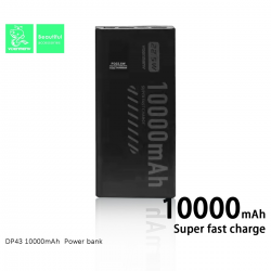  Portable Charger, 10000mAh Ultra-Thin Power Bank 3A 20W Fast Charging, LED Display Phone Battery Pack Compatible with iPhone 16 15 14 13 Pro Plus Max Smartphones Android Tablets and More - Black