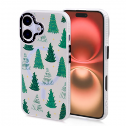  Magnetic TPU Case with Cute Merry Christmas Pattern for iPhone 16