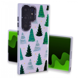  Magnetic TPU Case with Cute Merry Christmas Pattern for Samsung Galaxy S25 Ultra