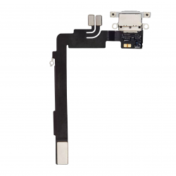  Charging Port with Flex Cable for iPhone 16 Pro Max - White Titanium