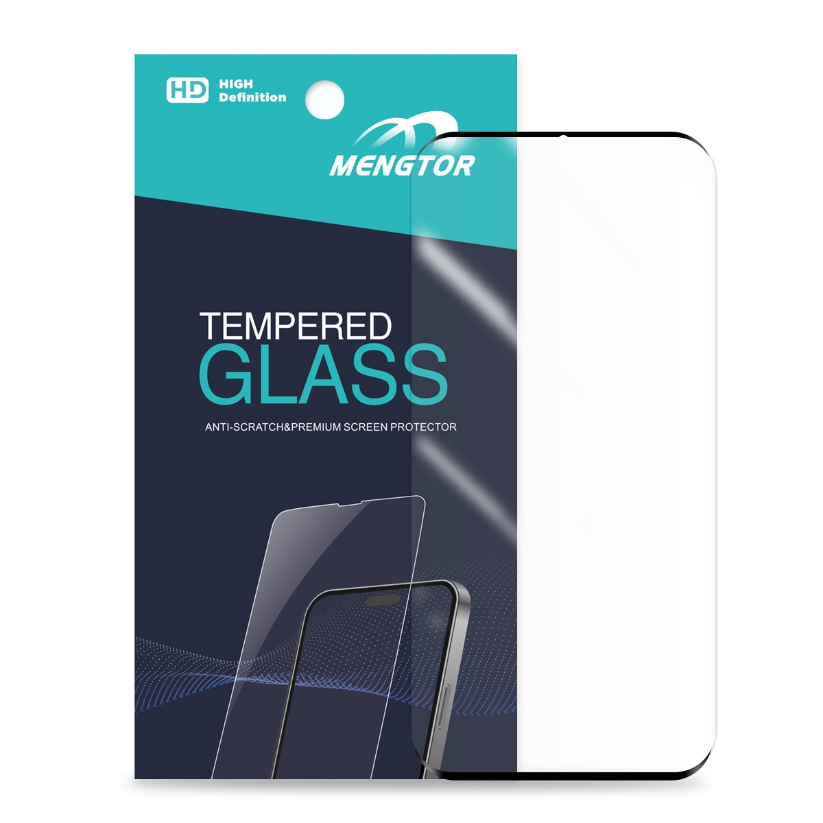 Full Curved Tempered Glass Screen Protector for Samsung Galaxy S21 Ultra 5G G998 - Black(Retail Packaging)