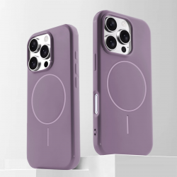  iPhone 16 Pro TPU Magnetic Imitation Original Bright Case - Dark Purple