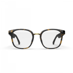  Smart Glasses with Bluetooth Microphone Speaker for Men&Women, Anti-Blue Light Protection and Voice Control - Leopard transparent