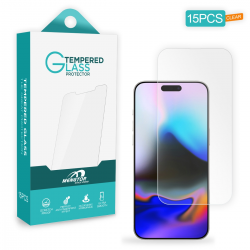  [15 Pack] Tempered Glass Screen Protector Replacement for iPhone 16 Pro Max