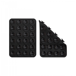  Silicone Suction Cups Phone Holder Mount for iPhone/Android - Black