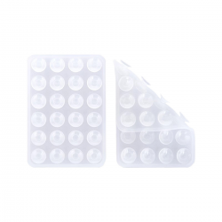  Silicone Suction Cups Phone Holder Mount for iPhone/Android - White