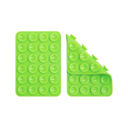  Silicone Suction Cups Phone Holder Mount for iPhone/Android - Green