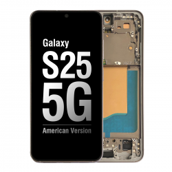  OLED Screen Digitizer Assembly with Frame for Samsung Galaxy S25 5G S931 (for America Version)(Premium) - Silver Shadow