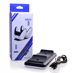  PS5 Controller Charger Dock – Dual USB-C Charging Station