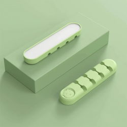  Desk Cable Organizer, Cord Clips USB Cable Holder  - Matcha Green