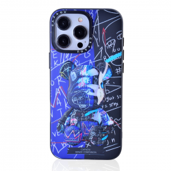  iPhone 16 Pro Bear Phone Case – Geometric TPU+PC Protective Cover