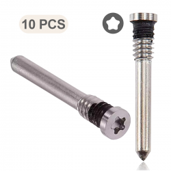  Charging Port Screw Set for iPhone 16/ 16e/ 16 Plus/ 16 Pro/ 16 Pro Max (10 pcs/ set) - Silver