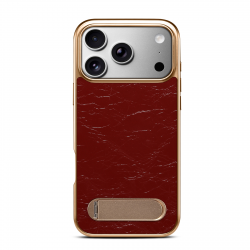  Genuine Leather A25+1 SYL Cowhide Case for iPhone 17 Pro – Red