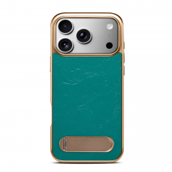  Genuine Leather A25+1 SYL Cowhide Case for iPhone 17 Pro Max – Green