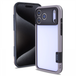  iPhone 17 Pro Premium Color Frame TPU+PC Case Gray