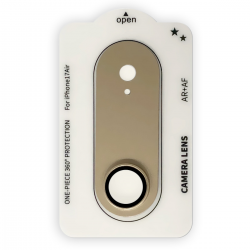 iPhone Air Camera Lens Protector Light Gold, AR Tempered Glass, Matte Metal