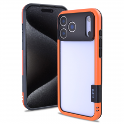  iPhone 17 Pro Max Premium Color Frame TPU+PC Case Orange