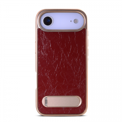  Genuine Leather A25+1 SYL Cowhide Case for iPhone Air – Red