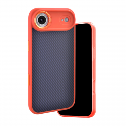  Orange iPhone Air MagSafe Case – Carbon Fiber Magnetic Protective Cover