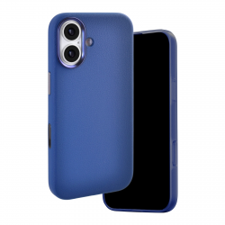  iPhone 17 Magnetic Leather Case - Blue