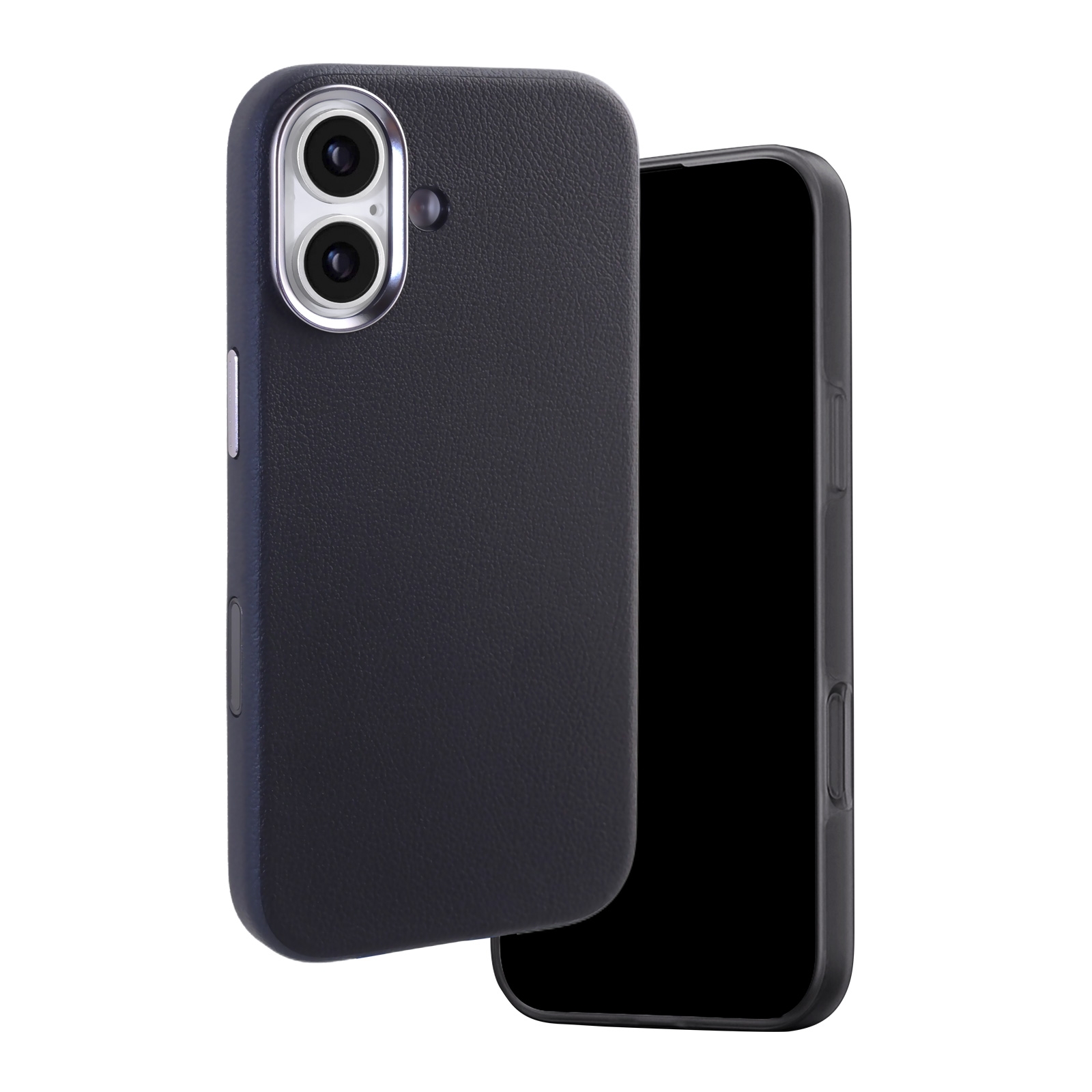 iPhone 17 Magnetic Leather Case Black, MagSafe Compatible