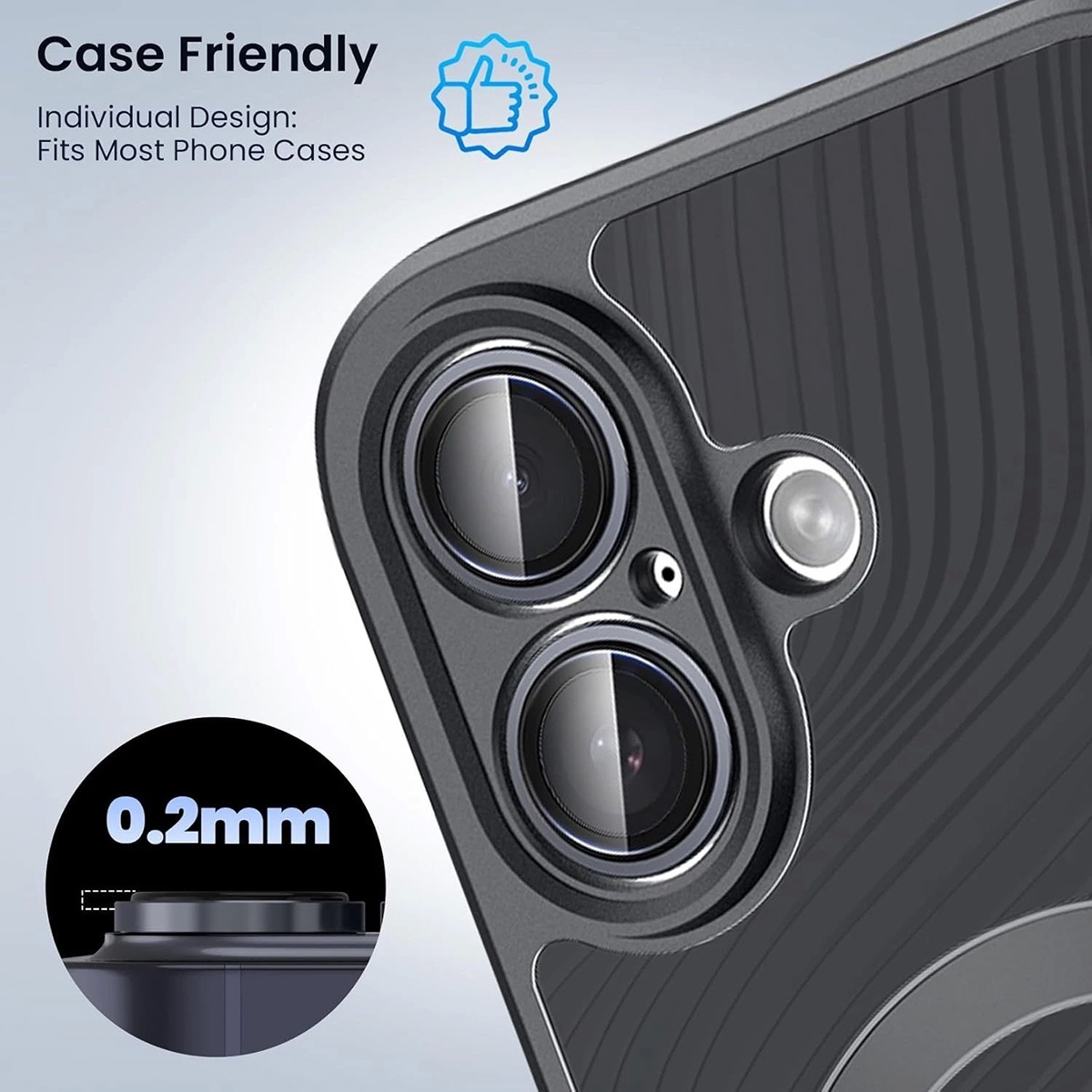 iphone 17 camera glass protector black