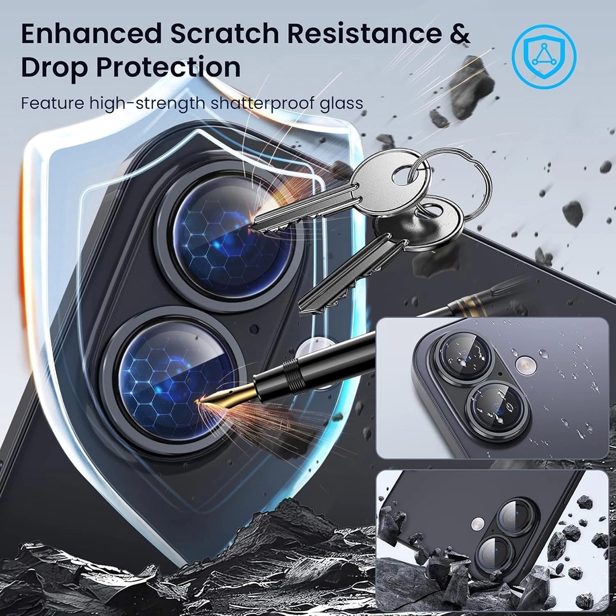 iphone 17 tempered glass lens protector