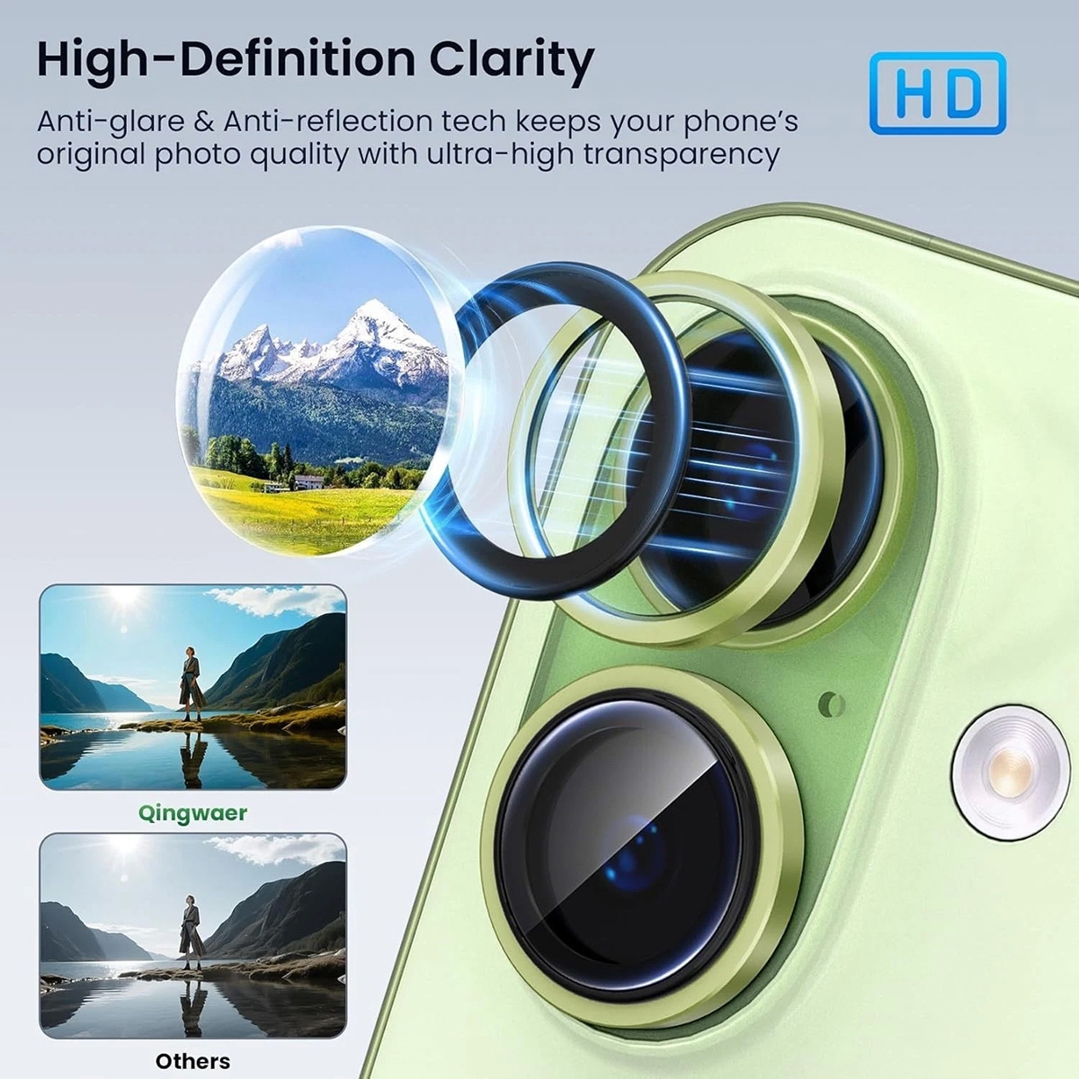 Sage camera protector for iphone 17 standard model