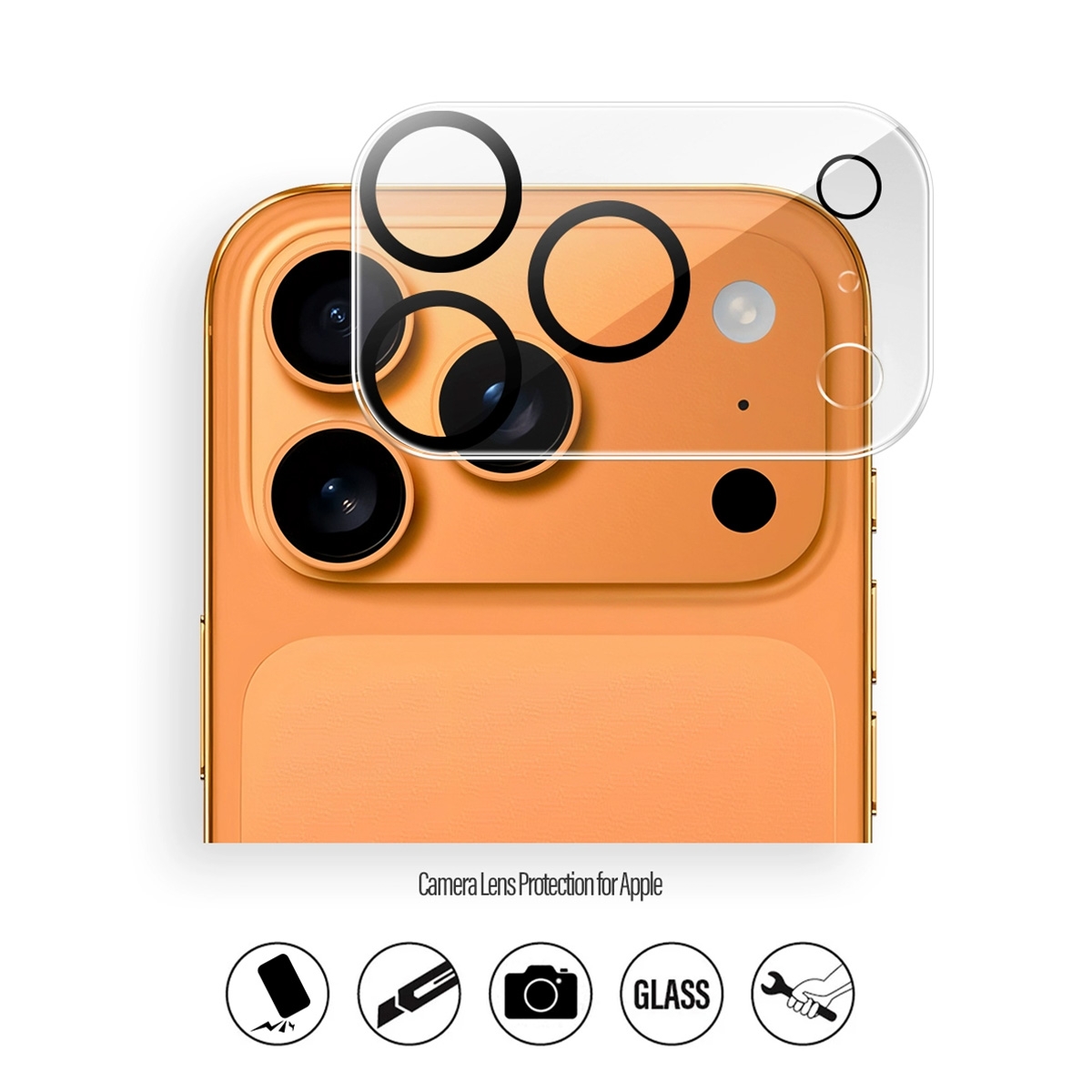 iphone 17 pro max camera lens protector tempered glass