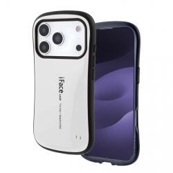  Protective Glossy Case for iPhone 17 Pro Max Cushioned Curved Edge Design White