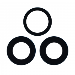  Rear Camera Glass Lens for iPhone 17 Pro / 17 Pro Max(3 Pcs/set)