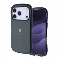  Protective Matte Case for iPhone 17 Pro Cushioned Curved Edge Design Deep, Gray